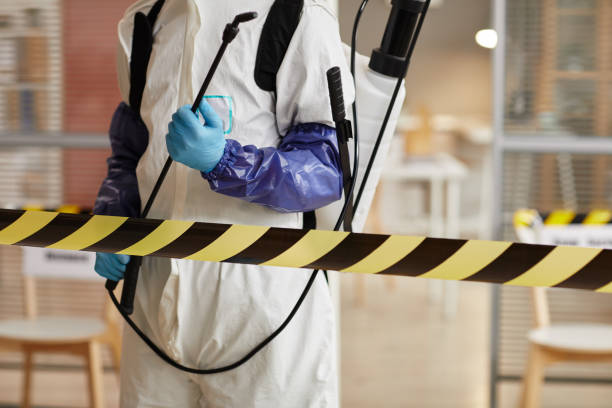 Professional Biohazard Cleanup technician working in Peapack, NJ